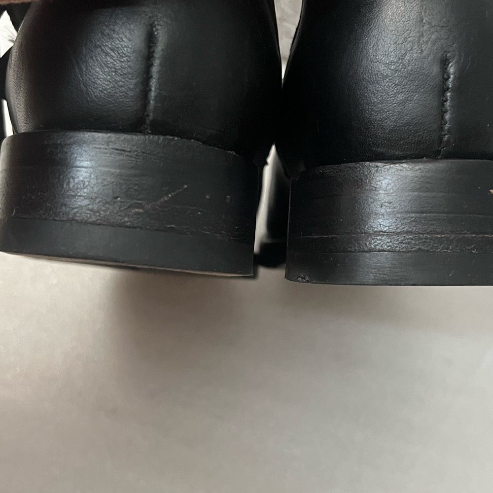 Frye Black Leather Buckle Ankle Boots - Picture 10 of 10